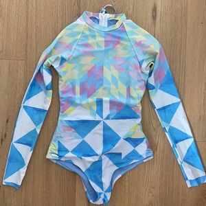 Mara Hoffman rash guard surf suit